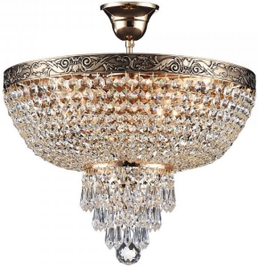 Lampa Sufitowa Kryształowy Żyrandol Maytoni DIA890-CL-05-G Palace 5xE27 40cm x 43cm złoty