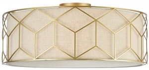 Lampa Sufitowa Okrągły Plafon Maytoni H223-PL-05-G Messina 5xE27 23cm x 57cm złoty