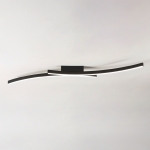 Czarna lampa sufitowa dwie listwy ledowe Vivida International 0097.20.NE WN Hyperbola LED 40W 3000K-4000K 120cm