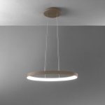 Lampa wisząca piaskowa obręcz 60cm ściemnialna Vivida International 0095.30.SA DIM WN Lifering-O LED 40W 3000K-4000K