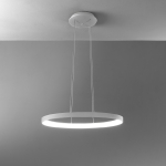 Lampa wisząca kolor tytanowy obręcz 60cm ściemnialna Vivida International 0095.30.TI DIM WN Lifering-O LED 40W 3000K-4000K