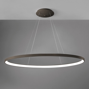 Lampa wisząca w kolorze brązu obręcz 120cm ściemnialna Vivida International 0095.32.BZ DIM WN Lifering-O LED 80W 3000K-4000K