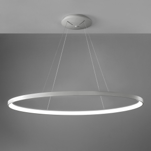 Lampa wisząca w kolorze tytanowym obręcz 120cm ściemnialna Vivida International 0095.32.TI DIM WN Lifering-O LED 80W 3000K-4000K