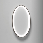 W kolorze brązu okrągły płaski ściemnialny plafon sufitowy Vivida International 0095.20.BZ DIM WN Lifering-O LED 40W 3000K 60cm