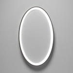 W kolorze brązu okrągły płaski ściemnialny plafon sufitowy Vivida International 0095.21.BZ DIM WN Lifering-O LED 50W 3000K 80cm