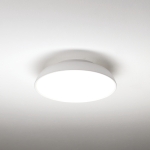 Okrągły biały ściemnialny plafon o średnicy 30cm Vivida International 0096.20.BI DIM WN Pinco LED 20W 3000K-4000K