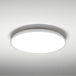 Okrągły biały ściemnialny plafon o średnicy 60cm Vivida International 0096.22.BI DIM WN Pinco LED 50W 3000K-4000K