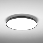 Okrągły w kolorze brązu ściemnialny plafon o średnicy 60cm Vivida International 0096.22.BZ DIM WN Pinco LED 50W 3000K-4000K