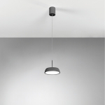 W kolorze brązu okrągła kopułowa lampa wisząca Vivida International 0096.30.BZ DIM WN Pinco LED 12W 3000K-4000K 15cm