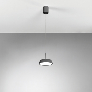 W kolorze brązu okrągła kopułowa lampa wisząca Vivida International 0096.30.BZ DIM WN Pinco LED 12W 3000K-4000K 15cm