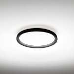 W kolorze brązu płaski okrągły plafon sufitowy Vivida International 0104.20.BZ WN Atena LED 36W 3000K-4000K 40cm