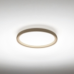 Piaskowy płaski okrągły plafon sufitowy Vivida International 0104.20.SA WN Atena LED 36W 3000K-4000K 40cm