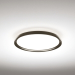 W kolorze brązu płaski okrągły plafon sufitowy Vivida International 0104.21.BZ WN Atena LED 48W 3000K-4000K 50cm