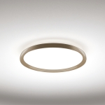 Piaskowy płaski okrągły plafon sufitowy Vivida International 0104.21.SA WN Atena LED 48W 3000K-4000K 50cm