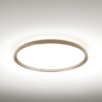 Piaskowy płaski okrągły plafon sufitowy Vivida International 0104.22.SA WN Atena LED 50W 3000K-4000K 60cm