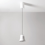 Biała mała ledowa lampa wisząca Vivida International 0101.30.BI Cloche LED 6W 3000K 10,9 cm