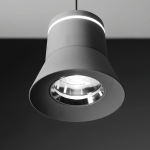 Szara mała ledowa lampa wisząca Vivida International 0101.30.GR Cloche LED 6W 3000K 10,9 cm