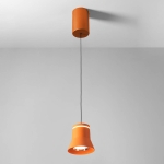 Pomarańczowa mała ledowa lampa wisząca Vivida International 0101.30.AR Cloche LED 6W 3000K 10,9 cm