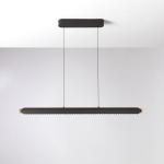 Czarno złota lampa wisząca listwa ledowa 106,4cm Vivida International 0103.30.NE Blade LED 55W 3000K