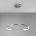 W kolorze tytanowym lampa wisząca obręcz 80,6cm Vivida International 0083.31.TI DIM WN Lifering-P LED 60W 3000-4000K ściemnialna