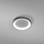 W kolorze brązu okrągły wklęsły ledowy plafon sufitowy ściemnialny Vivida International 0098.20.BZ DIM WN Lifering-R LED 40W 3000K-4000K 38cm