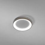 Piaskowy okrągły wklęsły ledowy plafon sufitowy ściemnialny Vivida International 0098.20.SA DIM WN Lifering-R LED 40W 3000K-4000K 38cm