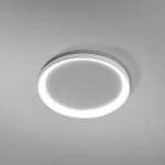 Biały okrągły wklęsły ledowy plafon sufitowy ściemnialny Vivida International 0098.21.BI DIM WN Lifering-R LED 60W 3000K-4000K 58cm