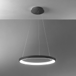 Lampa wisząca obręcz w kolorze brązu ściemniana Vivida International 0098.30.BZ DIM WN Lifering-R LED 60W 3000-4000K 58cm