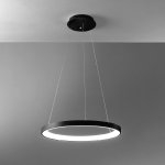 Lampa wisząca czarna obręcz ściemniana Vivida International 0098.30.NE DIM WN Lifering-R LED 60W 3000-4000K 58cm