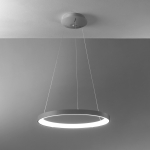 Lampa wisząca obręcz w kolorze tytanowym ściemniana Vivida International 0098.30.TI DIM WN Lifering-R LED 60W 3000-4000K 58cm