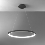 Lampa wisząca obręcz w kolorze brązu ściemniana Vivida International 0098.31.BZ DIM WN Lifering-R LED 80W 3000-4000K 78cm