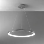 Lampa wisząca obręcz w kolorze tytanowym ściemniana Vivida International 0098.31.TI DIM WN Lifering-R LED 80W 3000-4000K 78cm