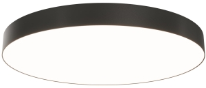 Czarny okrągły nowoczesny plafon Maytoni C032CL-90W3K-RD-B Zon 90W 3000K 60cm x 6cm