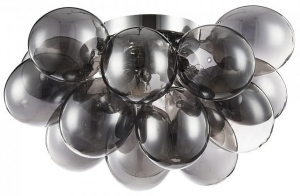 Lampa sufitowa Szklane Kule Maytoni MOD112-04-N Balbo 4xG9 25cm x 38cm nikiel dymny