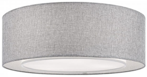 Lampa Sufitowa Okrągły Plafon Maytoni MOD613CL-04GR Bergamo 3xE27 17cm x 52cm szary