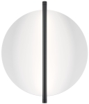 Nowoczesny kinkiet czarna listwa z okrągłą tarczą Maytoni MOD279WL-L14B3K Mira LED 14W 3000K 34cm