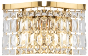 Lampa ścienna Kinkiet Z Kryształami Glamour Maytoni DIA005WL-02G Dune 2xE14 18x10x31cm złoty