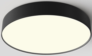 Czarny okrągły plafon ledowy Maytoni C032CL-45W3K-RD-B Zon LED 45W 3000K CRI90 40cm x 6cm