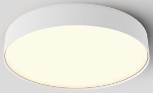 Biały okrągły nowoczesny plafon Maytoni C032CL-45W3K-RD-W Zon 45W 3000K 40cm x 6cm