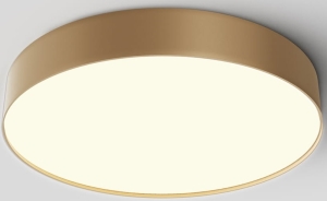 Złoty matowy okrągły nowoczesny plafon Maytoni C032CL-45W3K-RD-MG Zon 45W 3000K 40cm x 6cm