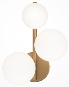 Lampa ścienna Kinkiet Szklane Kule Maytoni MOD545WL-03BS Dallas 3xG9 24x20x15cm mosiądz