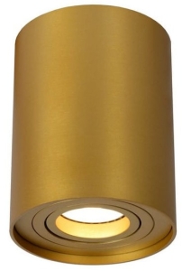 Złota matowa tuba walec lampa spot Lucide 22952/01/02 Tube GU10 9,6cm x 12,5cm