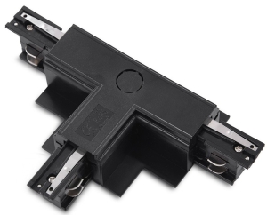 Czarny łącznik T prawy do szynoprzewodu podtynkowego 3-fazowego Azzardo AZ4300 3Line