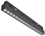 Czarny reflektor diodowy 32,7cm na szynę magnetyczną Exility Maytoni TR031-4-18WTW-DD-B Points LED 18W 3000K-6000K 36stopni Dali