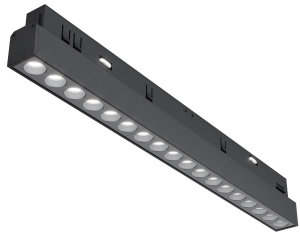Czarny reflektor diodowy 32,7cm na szynę magnetyczną Exility Maytoni TR031-4-18WTW-DD-B Points LED 18W 3000K-6000K 36stopni Dali