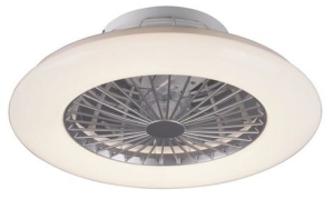 Lampa sufitowa plafon szary z wentylatorem zmieniacz kolorów RGB RL R62522187 Stralsund LED 9W+30W 2700K-6500K