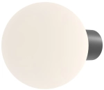 Lampa zewnętrzna ścienna na elewację kula Maytoni O598WL-01B1 Bold E27 IP54 20cm x 27cm czarny biały