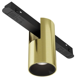 Złoty nacięty reflektor tubka na szynę magnetyczną Exility Maytoni TR122-4-7W-DS-BS Alfa LED 7W 3000K-6000K 50stopni Bluetooth