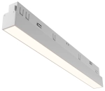 Biały podłużny reflektor 30cm na szynę magnetyczną Exility Maytoni TR030-4-12WTW-DD-W Basis LED 12W 3000K-6000K 120stopni Dali