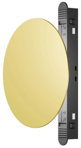 Złoty reflektor okrąg 15cm na szynę magnetyczną czarną Exility Maytoni TR107-4-5W-DS-BS Relax LED 5W 3000K-6000K Bluetooth